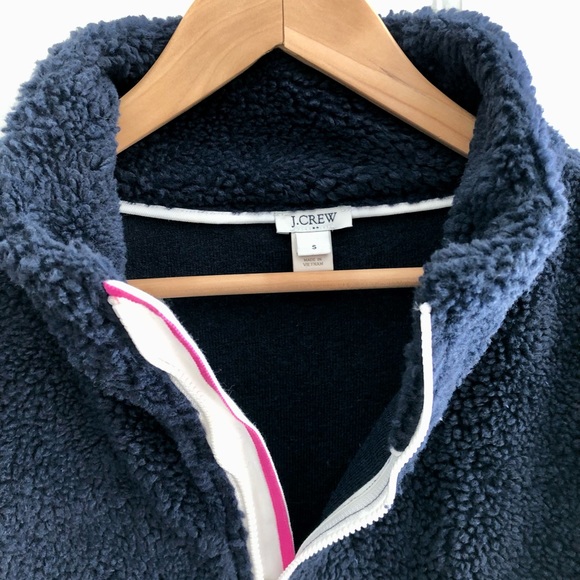 J. Crew Sherpa Quarter Zip Pullover - Picture 2 of 4